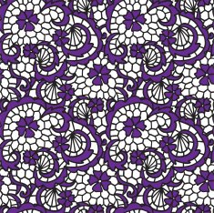 Lace seamless pattern with flowers N205