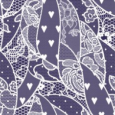 Lace seamless pattern with flowers N206