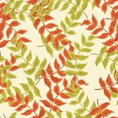 vector pattern with leaves