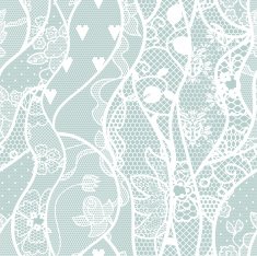 Lace seamless pattern with flowers N208