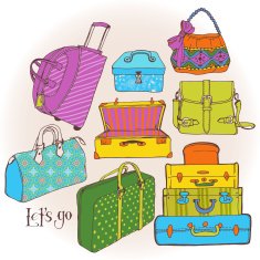 Lot of bags and suitcases