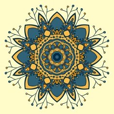 Circle ornament ornamental round lace N15