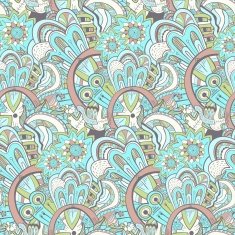 Seamless abstract hand-drawn pattern steampunk background N5