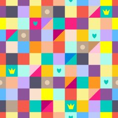 Rainbow seamless pattern N3