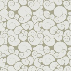 Abstract seamless floral swirls wallpaper