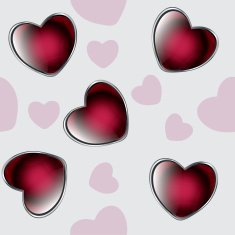 valentine seamless hearts pattern background