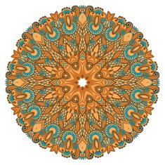 hand draw circle ornament ornamental round lace