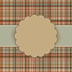 Wallace tartan vintage card background EPS 8 N2