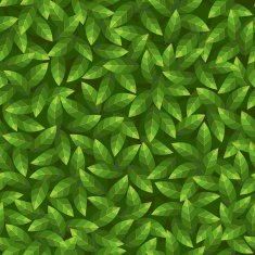 Green leaves pattern Seamless vector