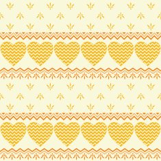 Seamless background hearts and patterns