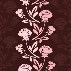 Floral seamless pattern with rose in pastel tones N4