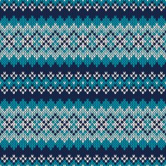 Seamless Fair Isle Knitted Pattern Festive and Fashionable Sweater Design
