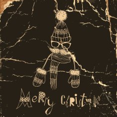 Christmas Background on Hipsters Style N5