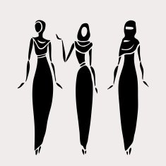 East women in veiled N6