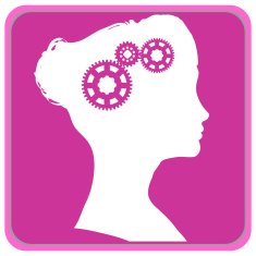 Vector silhouette of a woman N1057