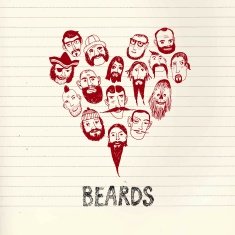 Funny beards doodle illustration N2