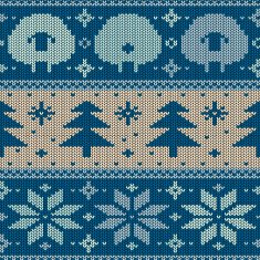 Scandinavian seamless knitted pattern N5