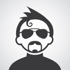 hipster man symbol