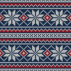 Winter Holiday Seamless Knitting Pattern N10