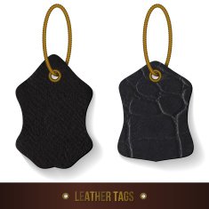 Leather tags set N2