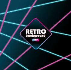 80s laser beam background design templates bright colorful