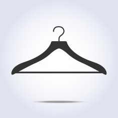 Hanger simple icon in vector
