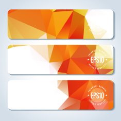 Abstract vector header banners N156
