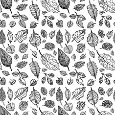 Leaves Seamless vector background N19