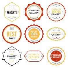 Set of retro vintage badges and labels N6
