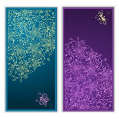 Abstract hand drawn pattern cards N2