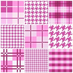 Pink seamless pattern collection