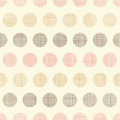 Vintage textile polka dots seamless pattern background
