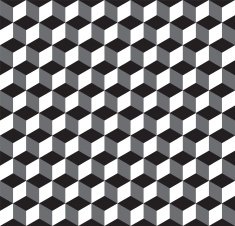 Seamless Geometric Cube Texture Pattern Background