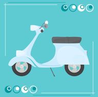 Cool Blue Scooter - incl jpeg