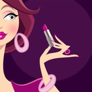 Lipstick Lady Purple