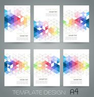 Vector abstract geometric banner with triangle N5