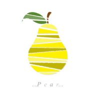 Vector of fruit pear icon N2
