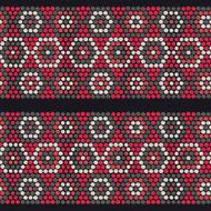 Based on Traditional Ethnic African Ornament Seamless vector pattern Hand-drawn N3