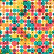 Seamless vintage circles pattern