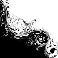 Black And White Flower Design N6