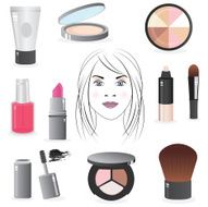 Beauty &amp; Makeup Icon Set