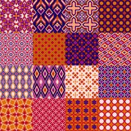 Set of classic bright geometric patterns N2