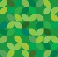Seamless Abstract Geometric Green Leaf Texture Background