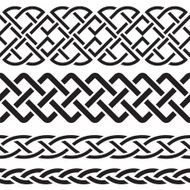 Set of Celtic Pattern Borders