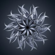 3d abstract microbiological organic shape virus macro N10