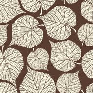 Seamless vector pattern with stylized autumn leaves N10