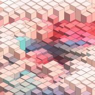 abstract colorful 3D technology check pattern background N3