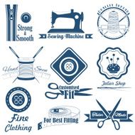 Vintage style sewing and tailor label