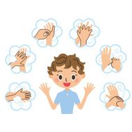 The woman who explains the hand-washing N2
