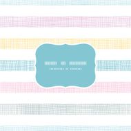 Abstract textile colorful stripes frame seamless pattern background